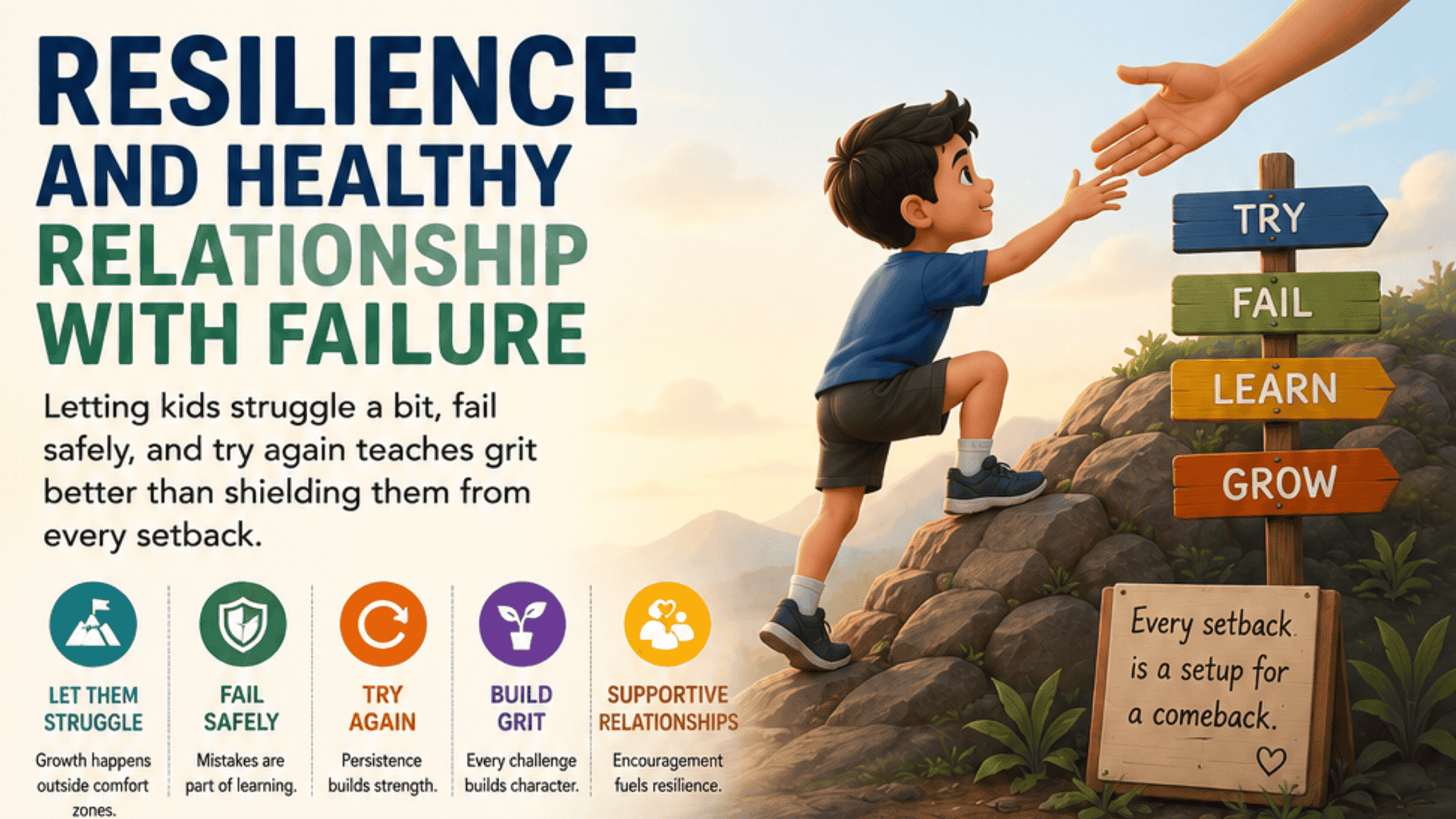Resilience: Learning to Fail, Try Again, and Grow